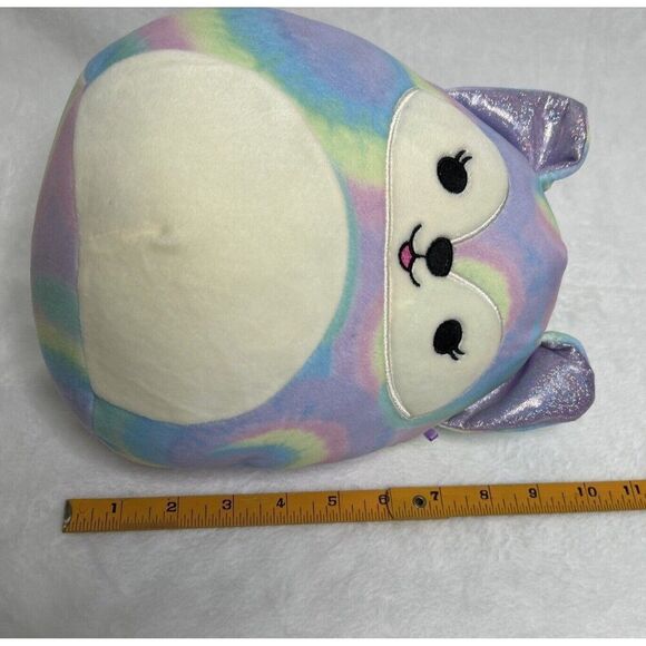 Squishmallows Felexine The Fox Plush Toy Animal 10” Tye Dye Rainbow Swirls - Picture 5 of 6